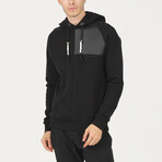 Raglan Sleeve Hoodie // Black (L)