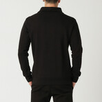 Half Zipper Sweatshirt // Black (L)