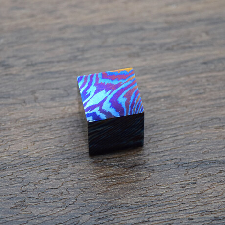 MINI Damascus Titanium Cube