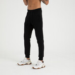 Side Mesh Sweatpants // Black (L)