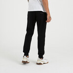 Side Mesh Sweatpants // Black (L)