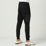 Kargo Pocket Sweatpants // Black (XL)