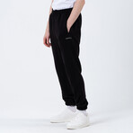 Basic Jogger Sweatpants // Black (2XL)