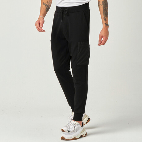 Kargo Pocket Sweatpants // Black (S)