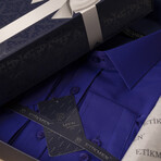 Slimfit Standard Collar Solid Shirt // Cobalt Blue (2XL)