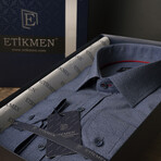 Slimfit Standard Collar Shirt // Royal Blue (XL)