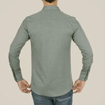 Slimfit Standard Collar Shirt // Water Green (L)