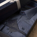 Slimfit Standard Collar Shirt // Royal Blue (XL)