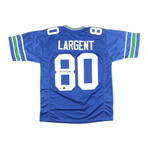 Steve Largent Signed Jersey Inscribed "HOF '95" (Beckett) and Jim Zorn Signed Jersey (JSA)