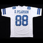 Drew Pearson Signed Jersey (PIA) and Drew Pearson Signed Cowboys Speed Mini Helmet Inscribed "HOF 21" (JSA & PIA)