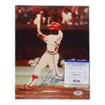 Lou Brock Signed Cardinals 8x10 Photo (PSA) and Lou Brock Signed Jersey (JSA) (Road)