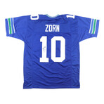 Steve Largent Signed Jersey Inscribed "HOF '95" (Beckett) and Jim Zorn Signed Jersey (JSA)