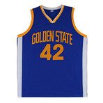 Nate Thurmond Signed Warrior Jersey (PSA) and Rick Barry Signed Warrior Jersey Inscribed "HOF 1987" (JSA)