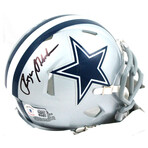 Roger Staubach Signed Jersey (Beckett) and Roger Staubach Signed Cowboys Speed Mini Helmet (Beckett)