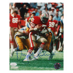 Joe Montana Signed Jersey (JSA) and Dwight Clark Signed 49ers 8x10 Photo (JSA)