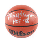 David Thompson Signed Jersey (JSA), David Thompson Signed Jersey (JSA) and David Thompson Signed NBA Authentic Series Basketball Inscribed "HOF 96" (Schwartz Sports)