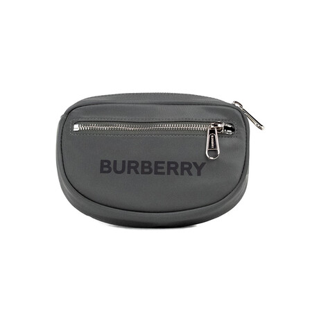 Cannon Charcoal Grey Branded Nylon Econyl Belt Bag 