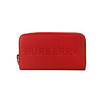 Elmore Embossed Logo Leather Continental Clutch Wallet // Red