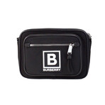 Paddy Small Black Nylon Logo Patch Belt Bag