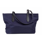 Burberry Small Logo Branded Nylon Tote Shoulder Handbag // Navy Blue