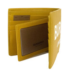 Ronan Light Copper Orange Printed Smooth Leather Logo Bifold Wallet