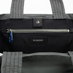 Burberry Trench Extra Large Nylon Econyl Branded Tote Handbag // Charcoal Grey