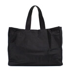 Trench Black Extra Large Nylon Econyl Branded Tote
