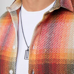 Big Plaid Flannel Shirt // Yellow + Red + Black + White (XL)