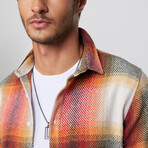 Big Plaid Flannel Shirt // Yellow + Red + Black + White (XL)