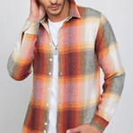 Big Plaid Flannel Shirt // Yellow + Red + Black + White (XL)