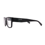 Prada // Mens // PR15YV 1AB101 Square Optical Glasses // Black  + Clear Demo Lenses