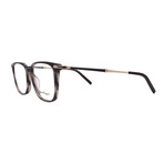 Salvatore Ferragamo // Men's // SF2861 319 // Square Optical Glasses // Striped Green + Clear Demo Lenses