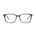 Salvatore Ferragamo // Men's // SF2861 319 // Square Optical Glasses // Striped Green + Clear Demo Lenses