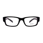 Men's // Prada - PR07ZV 1AB101 Square Optical Glasses // Black + Clear Demo Lenses