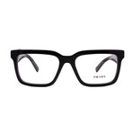 Men's // Prada - PR10YV 1AB101 Square Optical Glasses // Black + Clear Demo Lenses