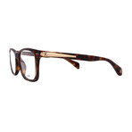 Men's Rag&Bone RNB7041 086 Square Optical Glasses // Dark Havana + Clear Demo Lenses