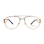 Versace  // Men's // VE1269 1002 Aviator Optical Glasses // Gold Metal+  Clear Demo Lenses