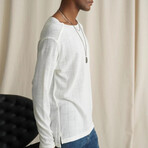 Fine-guage Rib-knit Sweater // Cream (S)