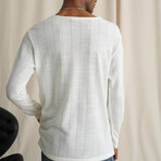 Fine-guage Rib-knit Sweater // Cream (S)