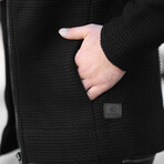 Steel Knit Jacket // Black (L)