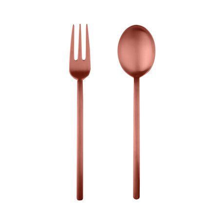 Due Ice Bronze Serving Set //  2 Pcs.