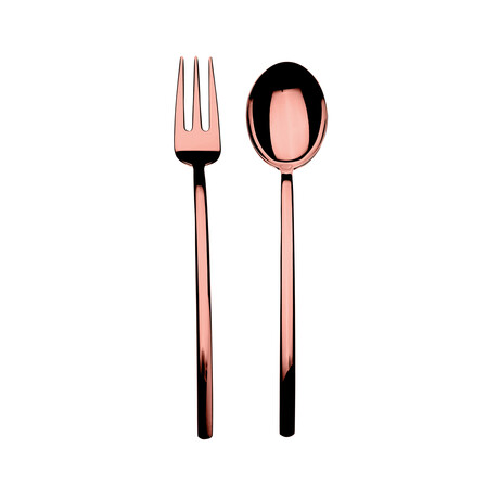 Due Bronze Serving Set //  2 Pcs.