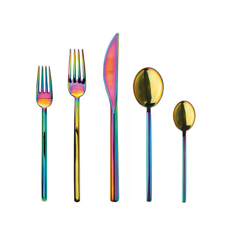 Due Flatware Set //  20 Pieces (Champagne)