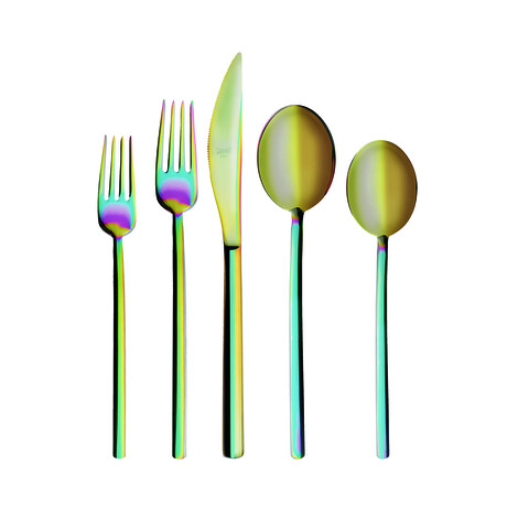 Due Ice Rainbow Flatware  Set - 20 Pcs.