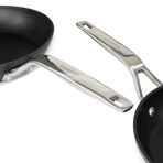 BergHOFF Essentials Nonstick Hard Anodized 11" Deep Skillet 4.3qt. With Glass Lid // Black