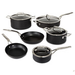 Essentials 10Pc Hard Anodized Nonstick Cookware Set