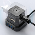 CUBE Power Strip Surge Protector (Black)