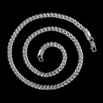 Polished Stainless Steel 7mm Rounded Franco Chain Necklace // 26"
