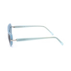 CKNYC1951S-450 Unisex Cateye // Milky Light Blue + Smoke 