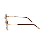 CKNYC1874S-244 Men's Modified Pilot // Light Havana + Matte Gold + Brown 